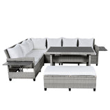 Tomax 5-Piece Outdoor Patio Rattan Sofa Set