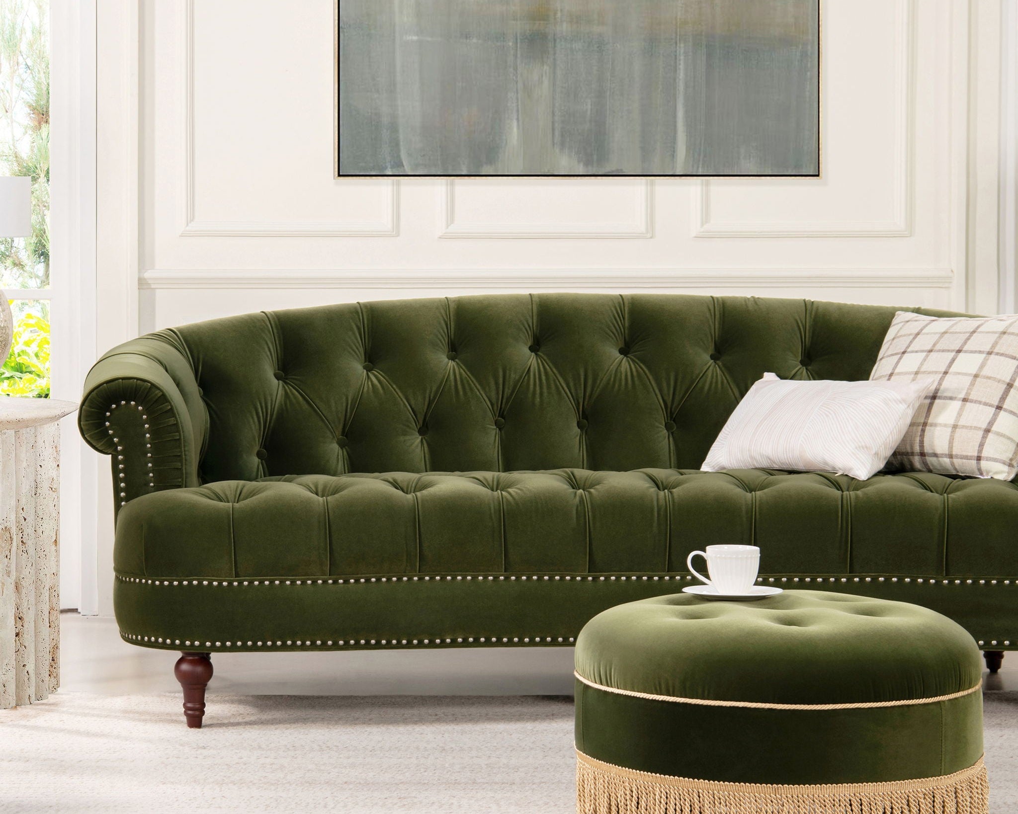 La Rosa - Victorian Chesterfield Tufted Sofa