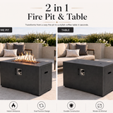 42-Inch Outdoor Fire Pit Table