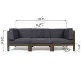 Oana - 3 Piece Sofa Set With Water Resistant Cushions