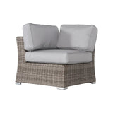 Rattan Sectional Sofa Set with Cushions - Gray, Dark Brown, or Beige