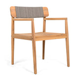 Patio Set Outdoor Acacia Wood Furniture Sets - Braided Dining Chairs & Dining Table