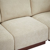 Velora 6-Piece U Shaped Boucle Modular Sectional Sofa with Deep Seating - White