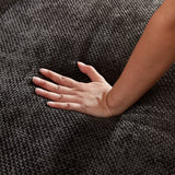 55''L Chenille Foam Single Swivel Chair