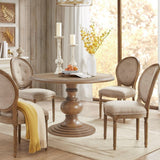 Round Pedestal Dining Table - Walnut