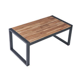 4 Piece Patio Furniture Set With Acacia Wood Table Top
