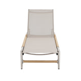 Hargrove - Outdoor Patio Aluminum Chaise Lounge (Set of 2) - Natural / Silver