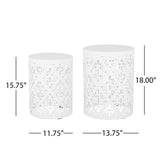 Outdoor Metal Modern Design End Table
