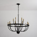 18-Light Industrial Iron Candle Chandelier