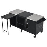 K&K 72.4' Large Grill Table for Big Green Egg