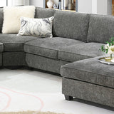 117.5" U-Shaped Sectional Sofa
