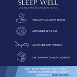 Restonic ComfortCare Hybrid Euro Top Plush King Mattress