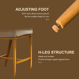 Outdoor Bar Stools Set of 2 with Arm and Backrest