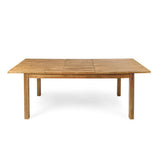 Extendable Acacia Wood Outdoor Dining Table