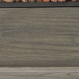 Transitional Rectangular Outdoor Propane Fire Pit With 50,000 BTU