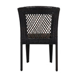 7 Piece Outdoor Dining Set with Table and 6 Chairs - Brown Multi