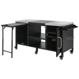 K&K 72.4' Large Grill Table for Big Green Egg