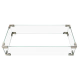 K&K 43' Propane Gas Fire Pit Table, Grey
