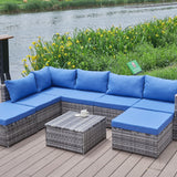 Patio Sofa With Cushions
