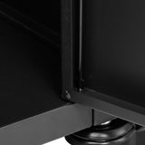 K&K 76.6' Outdoor Grill Cart with Storage Cabinet