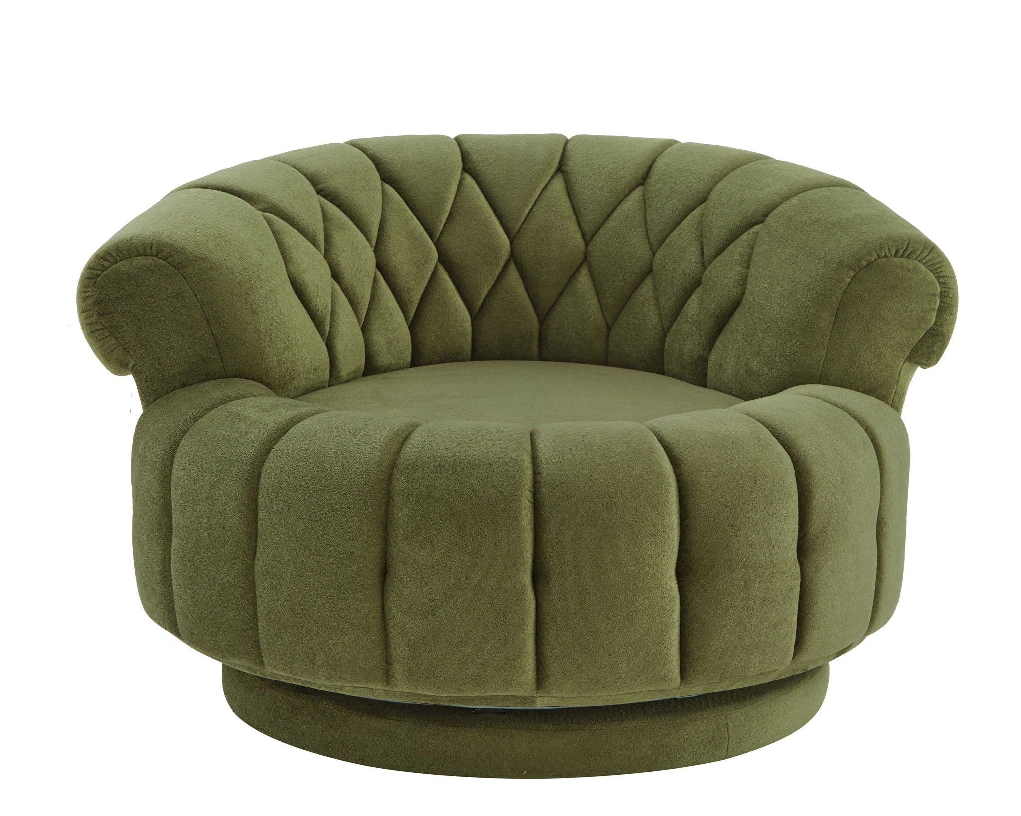 Round Swivel Accent Chair With Rotation