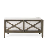 Brava X-Back 4-Piece White Outdoor Sofa Set