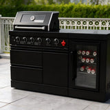 65-Inch 4-Burner Stainless Steel Propane Gas Outdoor Kitchen Barbecue Island Grill
