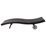 Patio Wicker Chaise Lounge Chairs Set of 2
