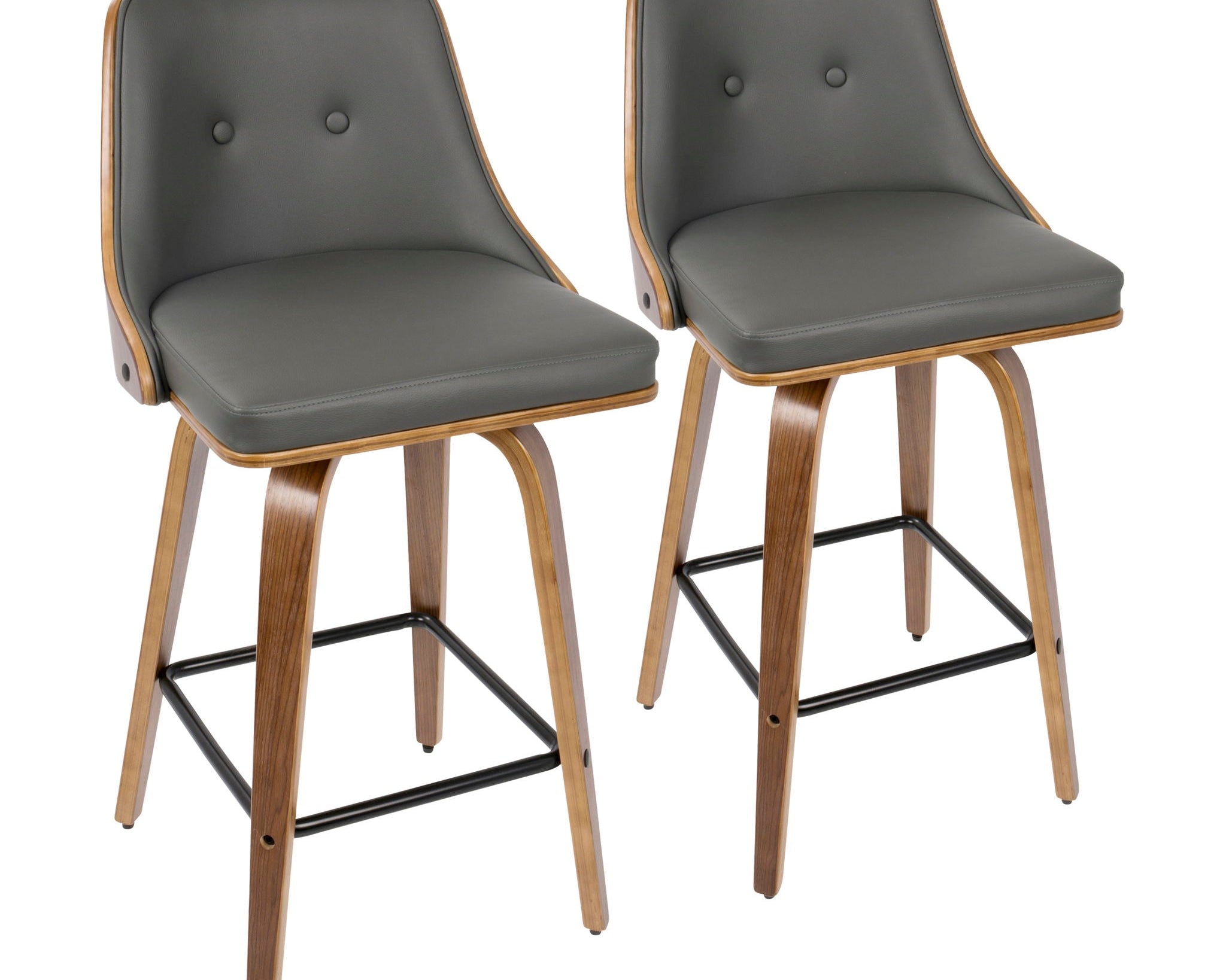 Gianna - Mid Century Modern Counter Stool (Set of 2)