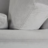 Knox 36' Modern Farmhouse Arm Chair, Opal Grey Velvet