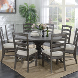 Upholstered Dining Chairs (Set of 2) - Brown - Wood