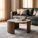 Modern Round Sintered Stone Coffee Table
