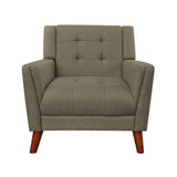 Luminaesque Fabric Upholstered Armchair With Tufted Back