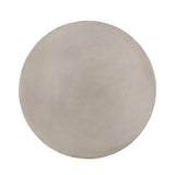 Outdoor Lightweight Concrete Side Table, Light Gray