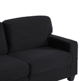 Upholstered U-Shaped Sectional Sofa with Movable Ottoman and Storage Pockets - Multiple Colors
