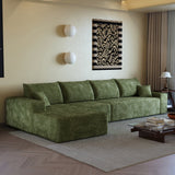 135" Cloud Sectional Couch with L-Shape Chaise - Plush Corduroy