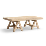 Hawthorne 48' Solid Reclaimed Elm Rectangular Trestle Coffee Table