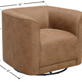 Brown Swivel Accent Chair
