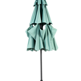 Aluminium 10ft 3 Tier Auto-Tilt Outdoor Patio Umbrella - Light Green