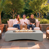 56' Propane Fire Pit Table - Rectangular Outdoor Gas Fire Pit