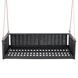 TOPMAX Outdoor Classic Solid Wood Twin Size Swing Bed