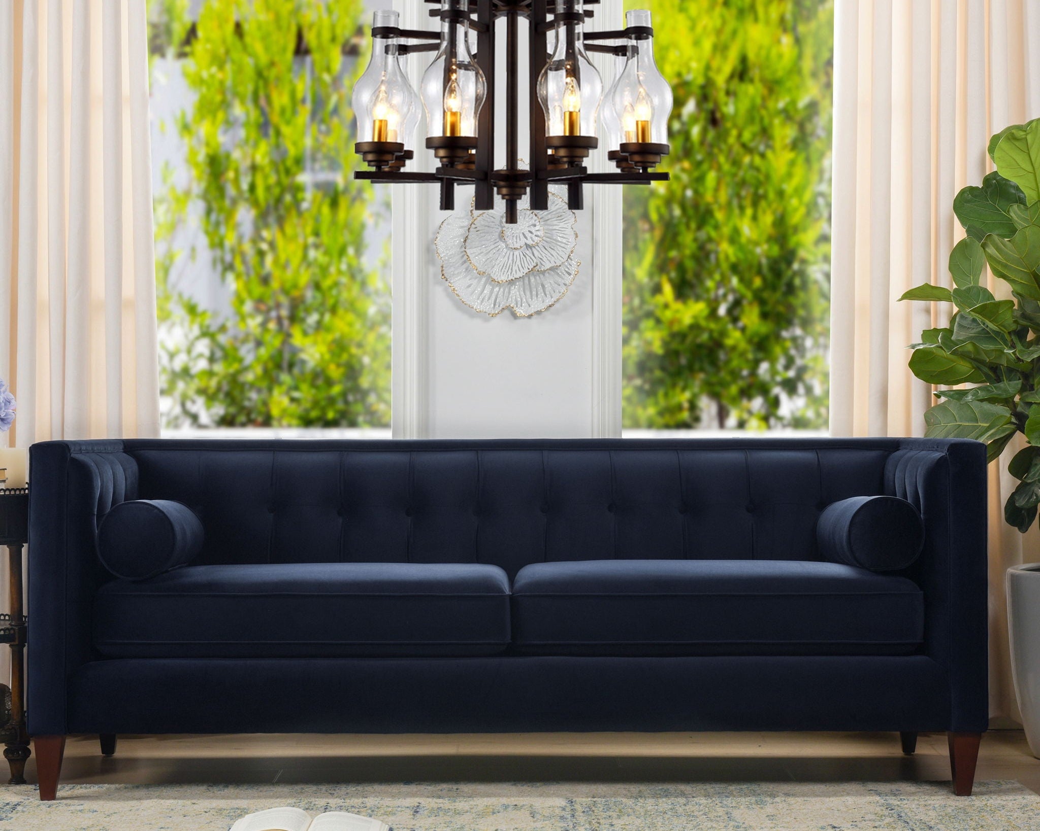 Jack - Modern Tuxedo Tufted Sofa