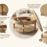 Coffee Table with Dual Storage for Living Room