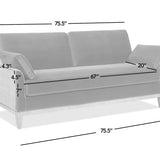 75.5' The Norbrunn™ Eco-Velvet Lounge Sofa