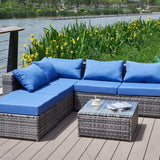 Patio Sofa With Cushions