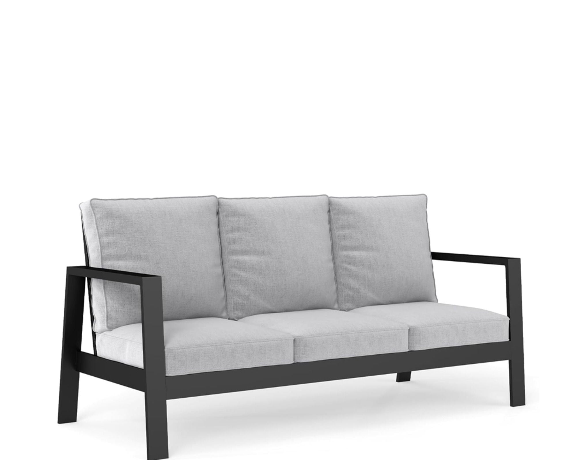 3 Seat All-Weather Patio Sofa With Cushions
