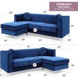 Delray - Micro Suede Sofa Chaise