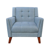 Luminaesque Fabric Upholstered Armchair With Tufted Back