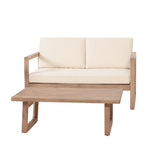 4-Pieces Acacia Wood Patio Furniture Set