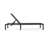 Westport Adjustable Outdoor Chaise Lounge Set of 2 Black Aluminum Frame